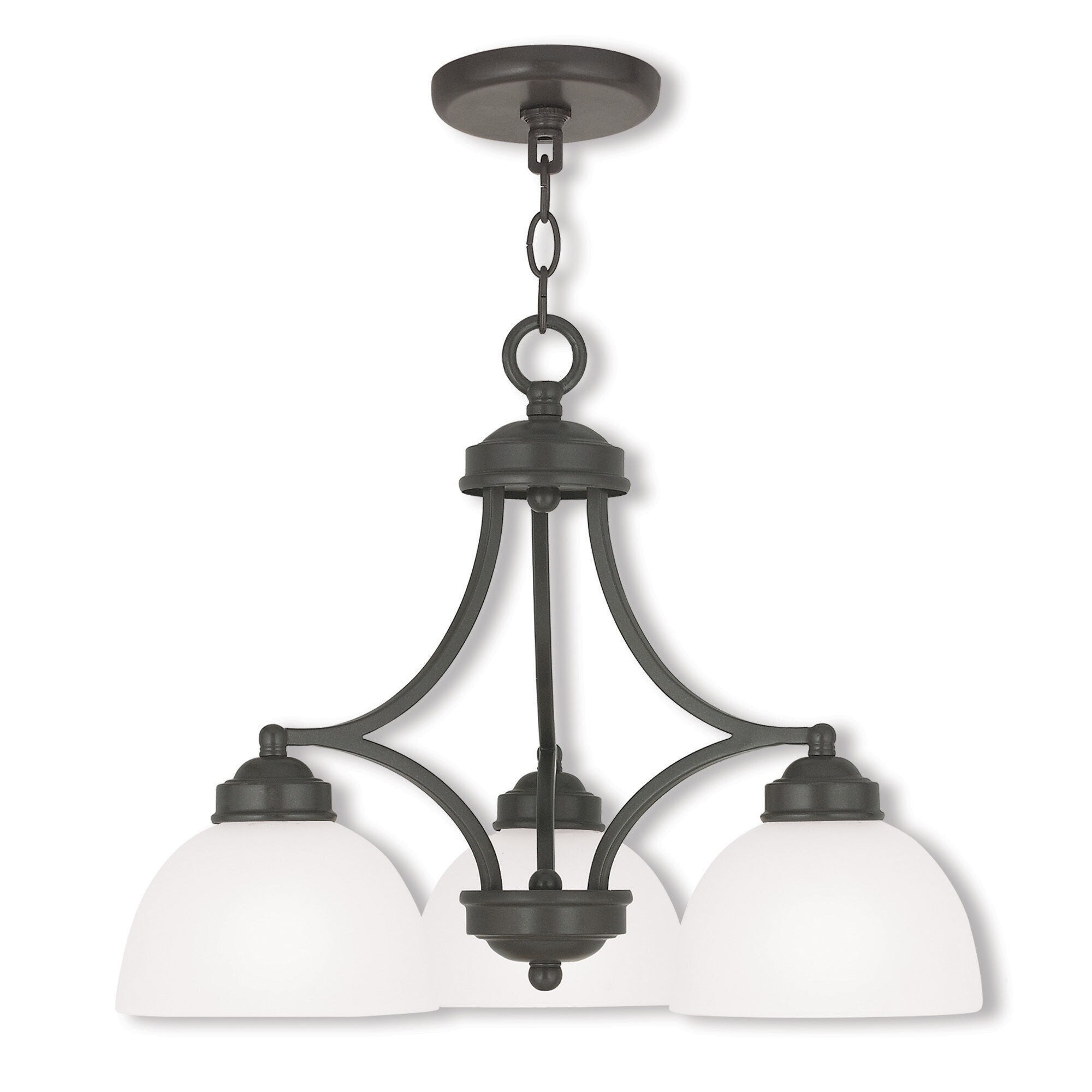 Livex Lighting Someset Bronze Steel 3-light Chandelier (English Bronze) - Chandeliers For Bedrooms by Overstock.com