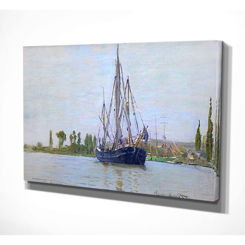 Claude Monet 'The Sailing Boat' Gallery-wrapped Canvas Art