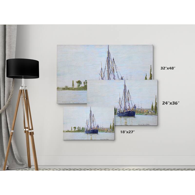 Claude Monet 'The Sailing Boat' Gallery-wrapped Canvas Art