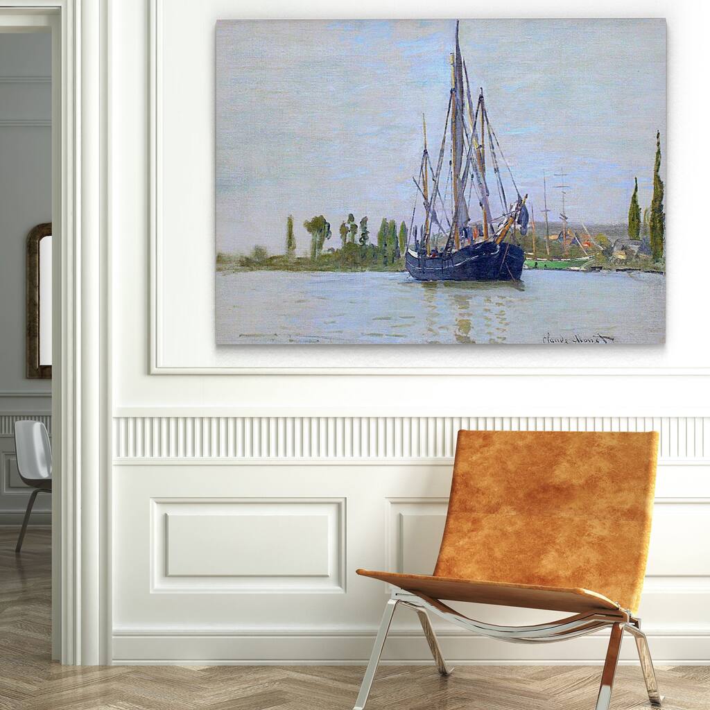 Claude Monet 'The Sailing Boat' Gallery-wrapped Canvas Art