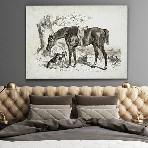 Wexford Home 'Equine Sketch IV' Gallery-wrapped Canvas