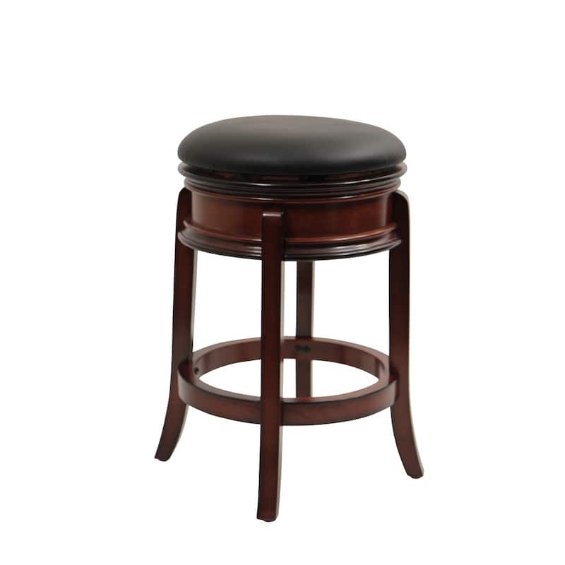 Magellan Brandy Finish Hardwood Swivel Stool
