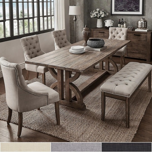 slide 2 of 25, Paloma Reclaimed Wood 6-Piece Dining Set by iNSPIRE Q Artisan