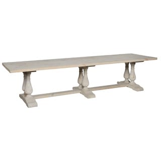 Wilson Reclaimed Wood 130-inch Dining Table by Kosas Home - Cream - Bed ...