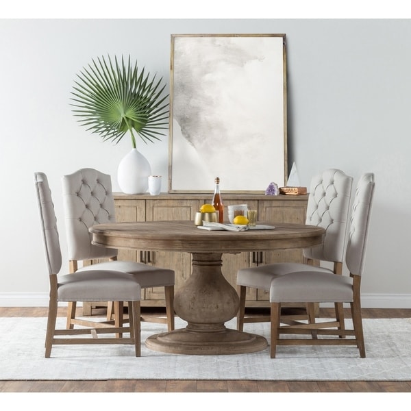 Shop Beatriz Reclaimed Wood 60 Inch Pedestal Dining Table