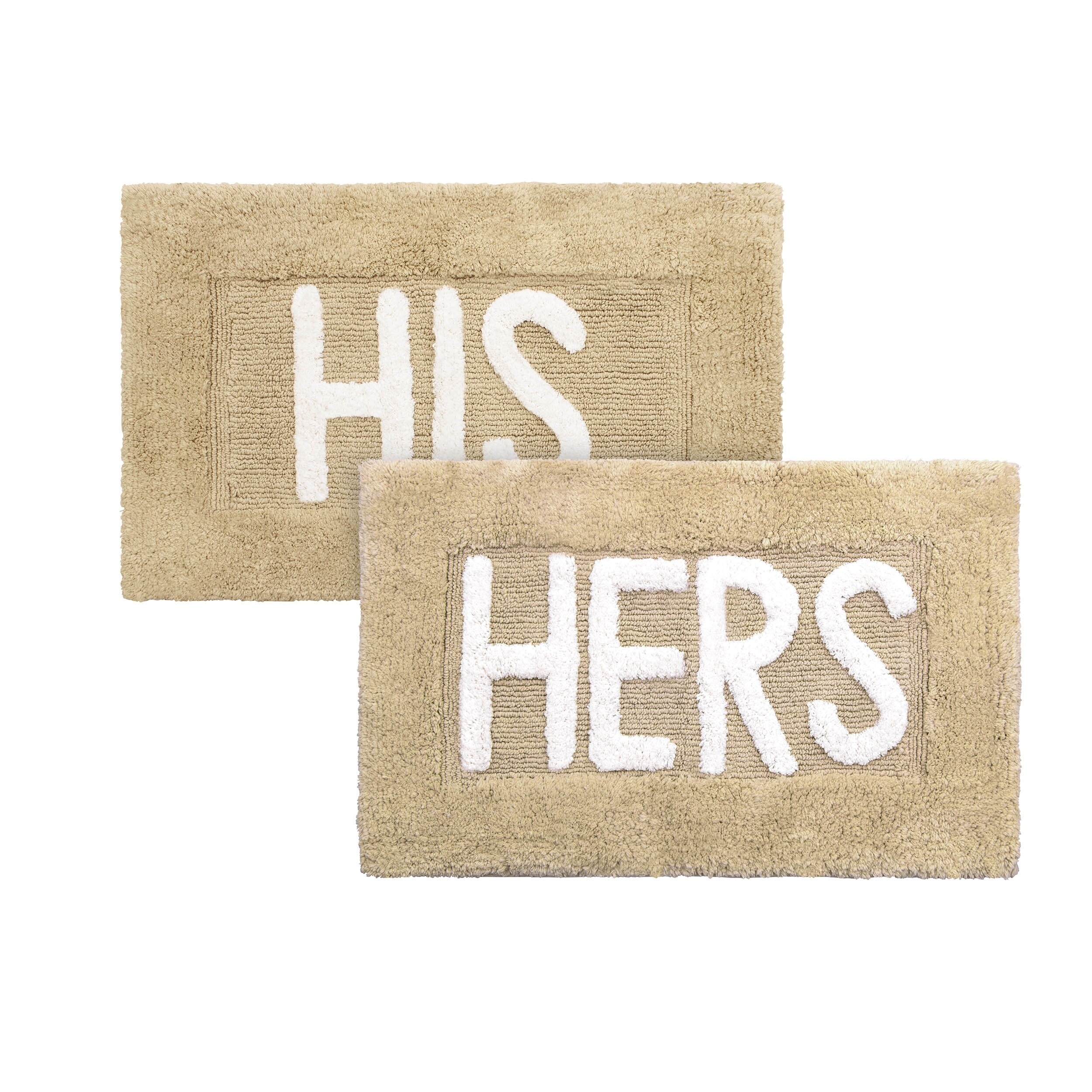 Jean Pierre His Hers Cotton 2 Piece Bath Rug Set On His Hers Cotton 2 Piece Bath Rug Set