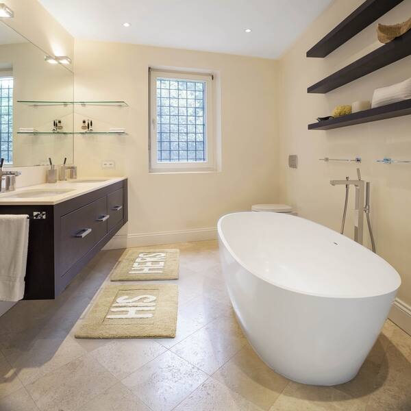 hers cotton 2 piece bath rug set