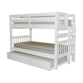 Top Product Reviews For Bedz King Bunk Bed Twin Over With End Bedz King Bunk Bed Twin Over With End Ladder And A Trundle White