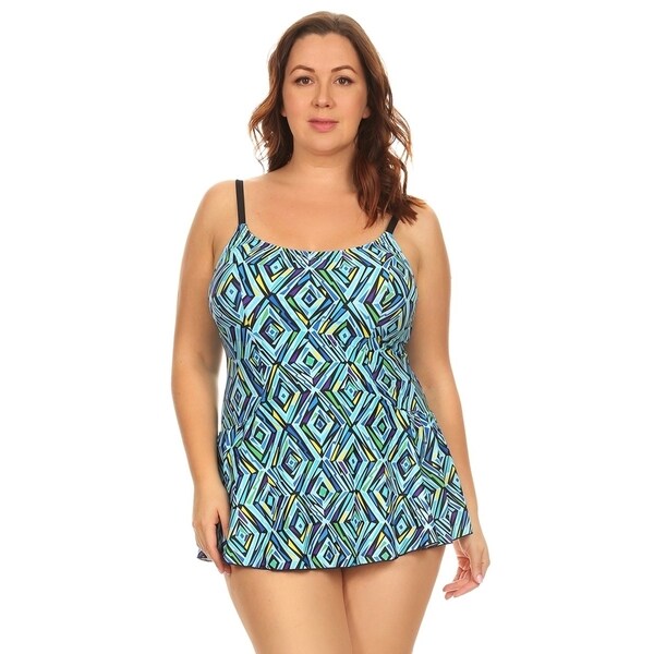 Shop Dippin' Daisy's Women's Blue Crystal Nylon and Spandex Plus-size ...