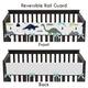 Sweet Jojo Designs Blue and Green Mod Dinosaur Collection Microfiber Long Crib Rail-guard Cover