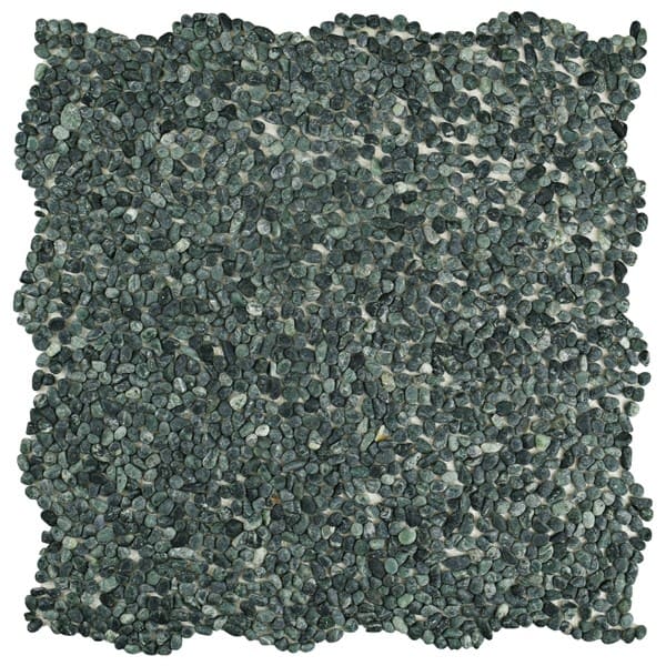 Somertile 12 25x12 25 Inch Pebble Mini Seaweed Green Seaweed Green Pebble