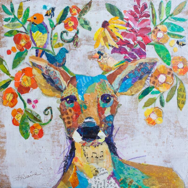 'Melody of Nature' Painting Print on Wrapped Canvas - Multi-Color
