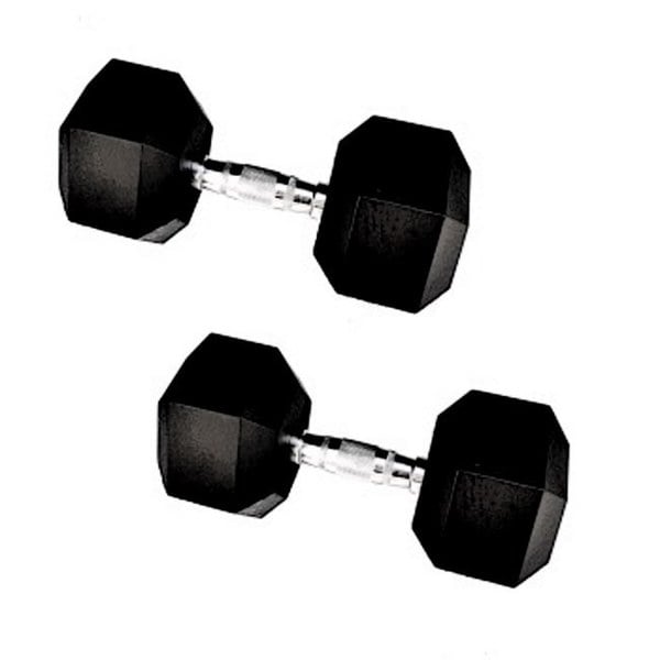 Vulcan Rubber 90-pound Hex-style Dumbell Pair