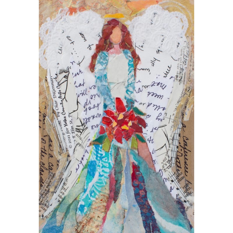 'Angelique' Painting Print on Wrapped Canvas - White