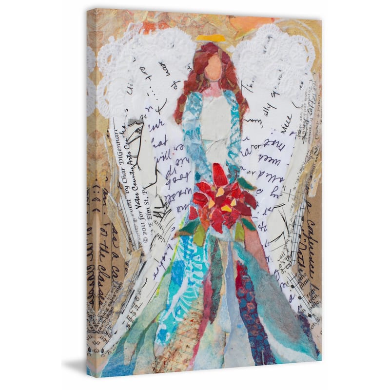 'Angelique' Painting Print on Wrapped Canvas - White