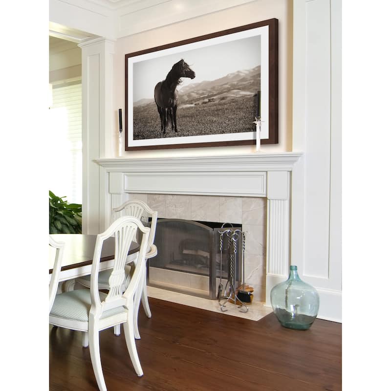 'Horse in Wind' Framed Painting Print
