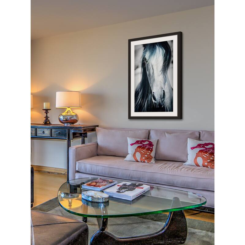 'Blue Horse' Framed Painting Print
