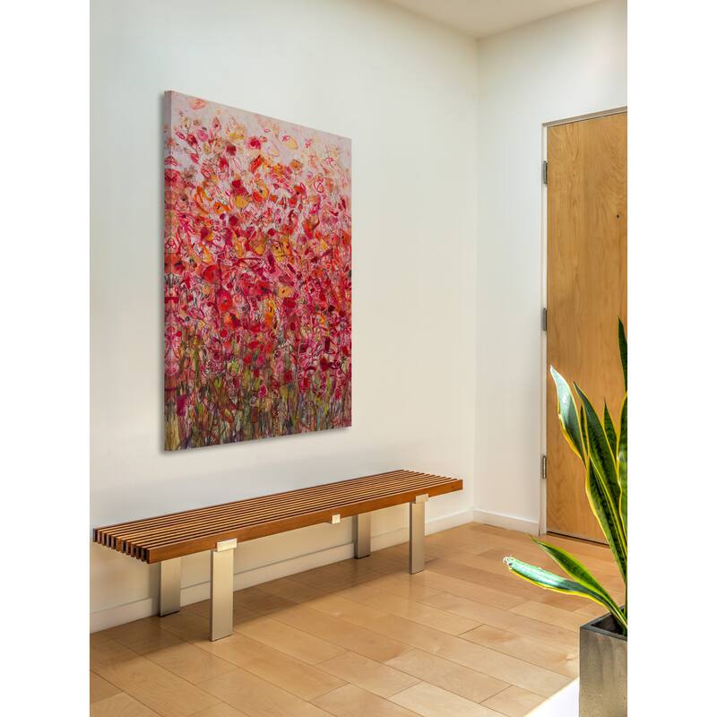 'Flower Explosion' Painting Print on Wrapped Canvas - Multi-Color