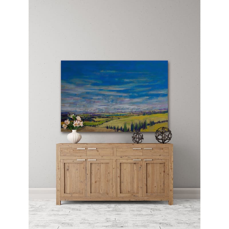 'Bend in the River' Painting Print on Wrapped Canvas - Multi-Color