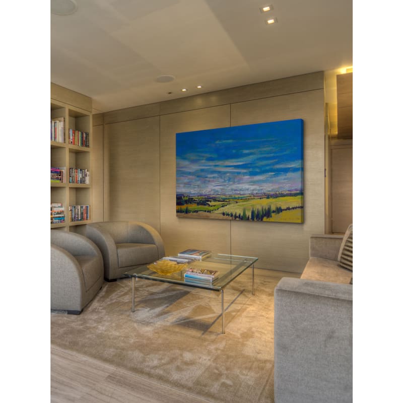 'Bend in the River' Painting Print on Wrapped Canvas - Multi-Color