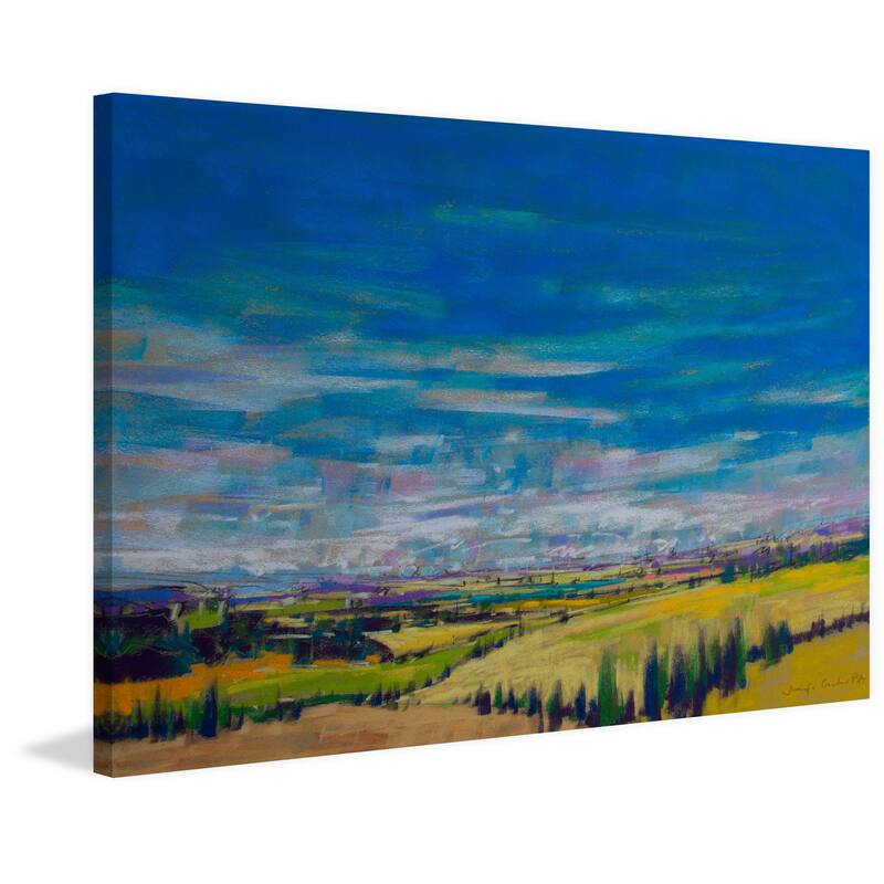 'Bend in the River' Painting Print on Wrapped Canvas - Multi-Color