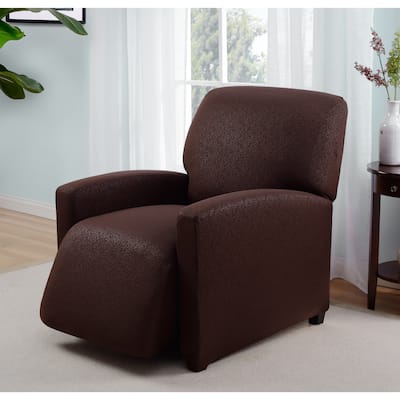 Stretch Jersey Scroll Recliner Slipcover
