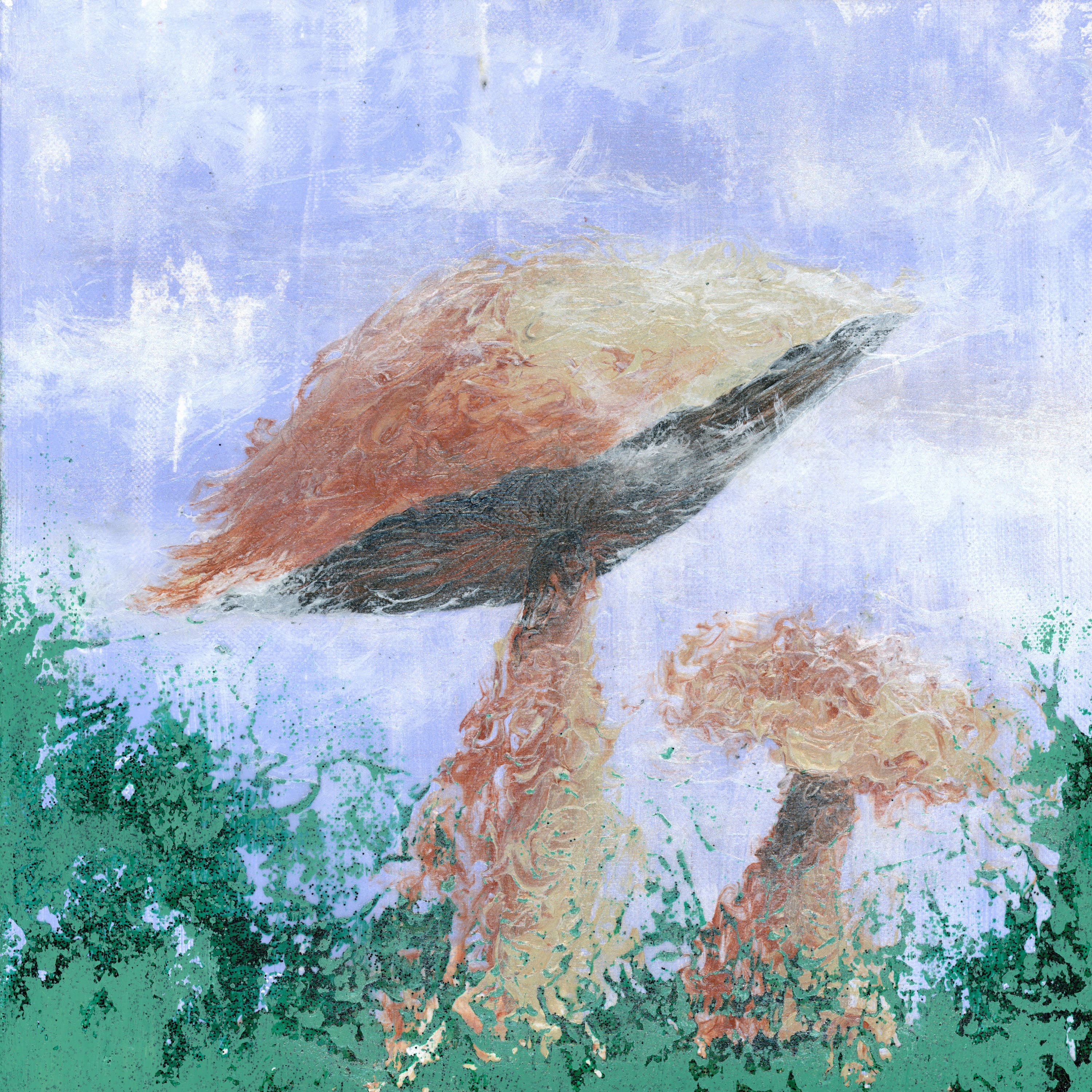 'Mushroom Mist' Painting Print on Wrapped Canvas - Green - Bed Bath ...