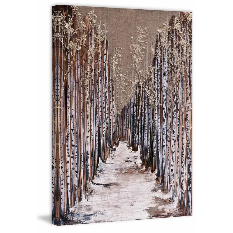 'Aspen Grove' Painting Print on Wrapped Canvas - Multi-Color