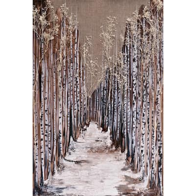 'Aspen Grove' Painting Print on Wrapped Canvas - Multi-Color