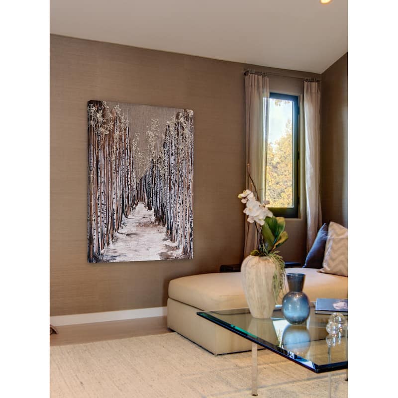 'Aspen Grove' Painting Print on Wrapped Canvas - Multi-Color