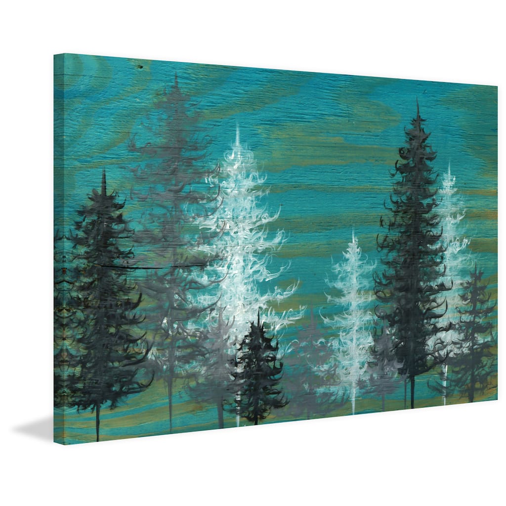 'Peace and Quiet' Painting Print on Wrapped Canvas - Green