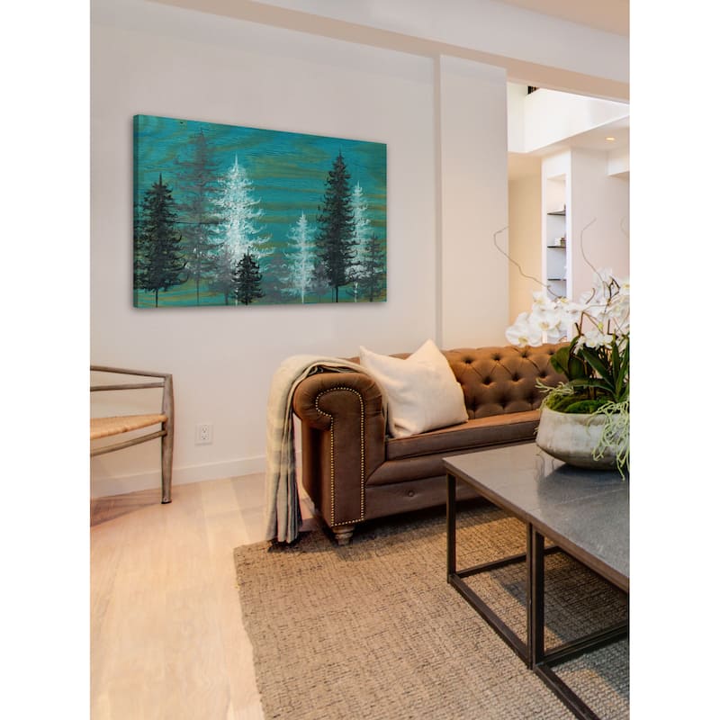 'Peace and Quiet' Painting Print on Wrapped Canvas - Green