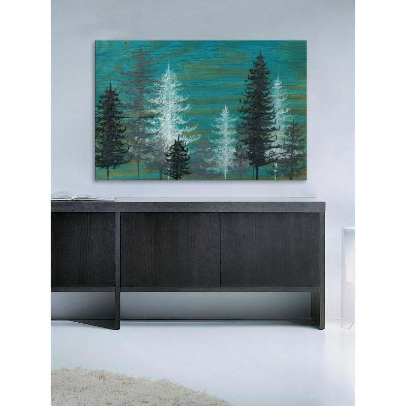 'Peace and Quiet' Painting Print on Wrapped Canvas - Green