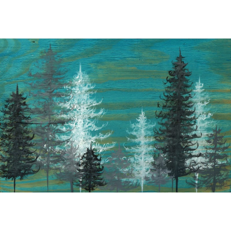 'Peace and Quiet' Painting Print on Wrapped Canvas - Green