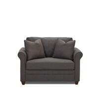 shop abbyson jackson black leather single sleeper chair free
