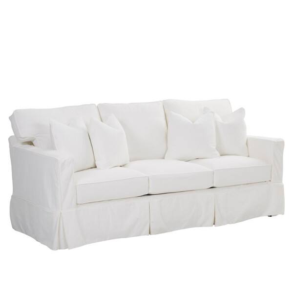 Jeffrey Contemporary White Extra Large Dreamquest Queen Sleeper Sofa