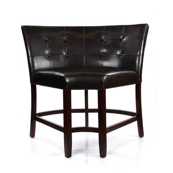 Acme Furniture Bravo Espresso Upholstered Pu Leather Counter Acme Furniture Bravo Espresso Upholstered Pu Leather Counter Height Corner Chair