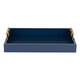 Kate and Laurel Lipton Polished Metal Handle Decorative Tray - 16.5x12.25x3.25 - Thumbnail 11