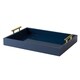 Kate and Laurel Lipton Polished Metal Handle Decorative Tray - 16.5x12.25x3.25 - Thumbnail 9