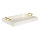 Kate and Laurel Lipton Polished Metal Handle Decorative Tray - Thumbnail 40