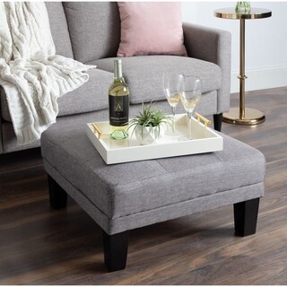 Kate and Laurel Lipton Polished Metal Handle Decorative Tray