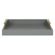 Kate and Laurel Lipton Polished Metal Handle Decorative Tray - Thumbnail 29
