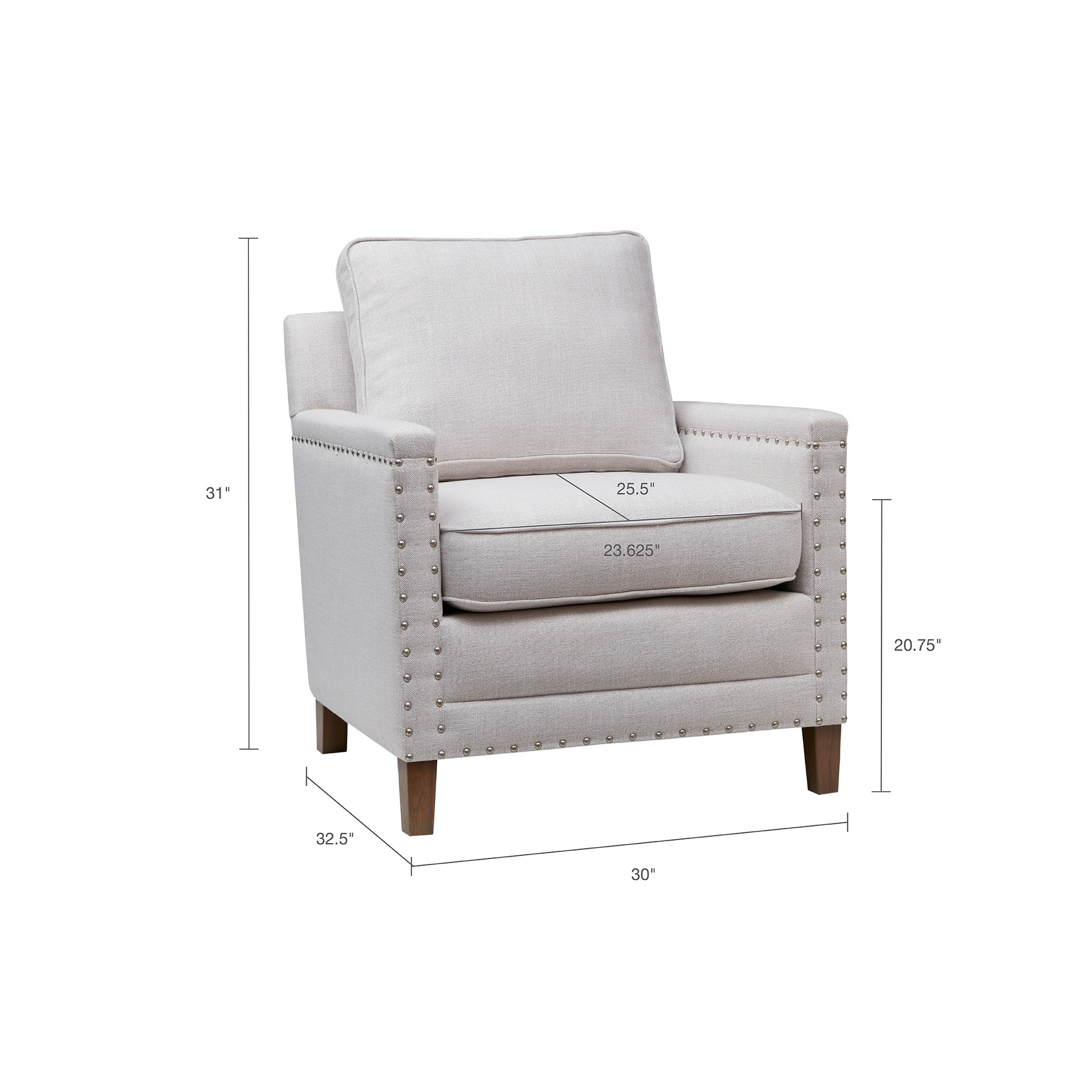 madison park lotte grey accent chair