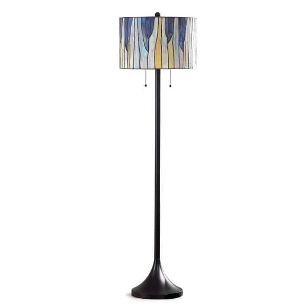 Barossa Tiffany Multi Colored Art Glass Metal Floor Lamp On Sale Overstock 14636979
