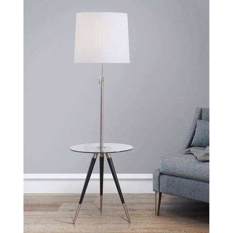 Premier Tripod Glass Table Floor Lamp