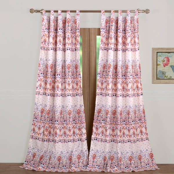 slide 1 of 6, Barefoot Bungalow Amber Curtain Panels (Set of 2)