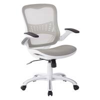 OSP Riley Office Chair with White Mesh Seat and Back