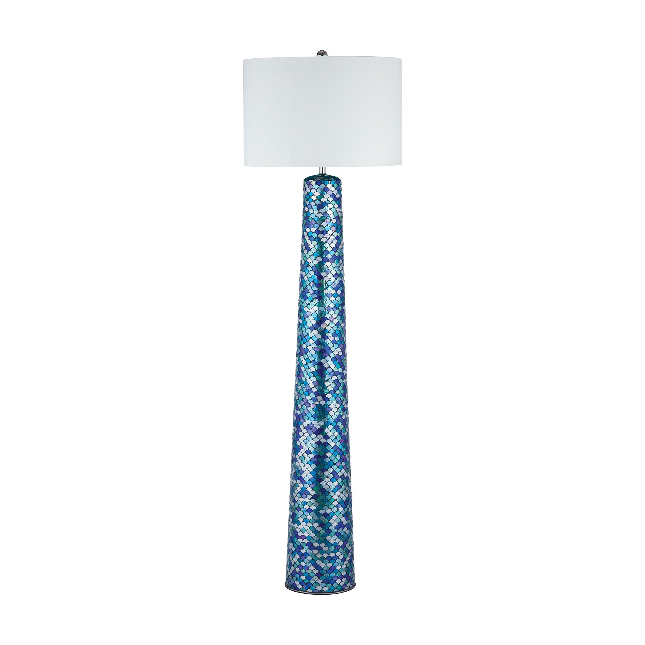 blue floor lamp