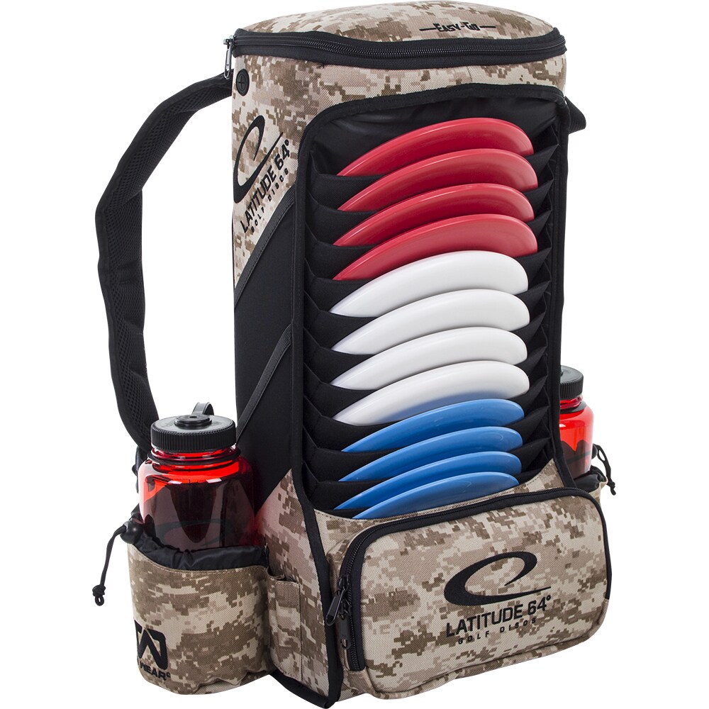Laude 64 Easy Go Digital Camo Backpack Disc Golf Bag