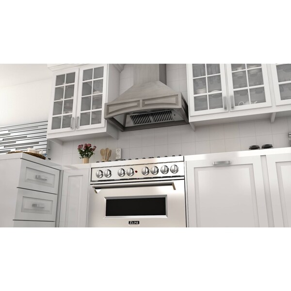 Zline 30 In Wooden Wall Mount Range Hood Grey Includes Zline 30 In Wooden Wall Mount Range Hood Grey Includes 900 Cfm Motor